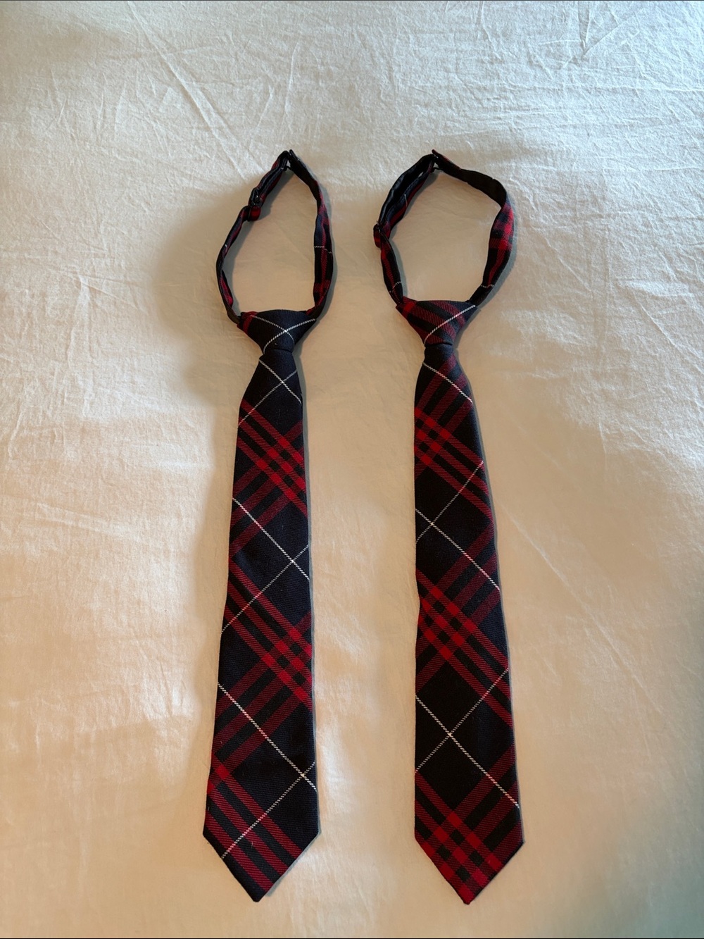 Lands' End School Uniform Pre Tied Tie (2 ties)